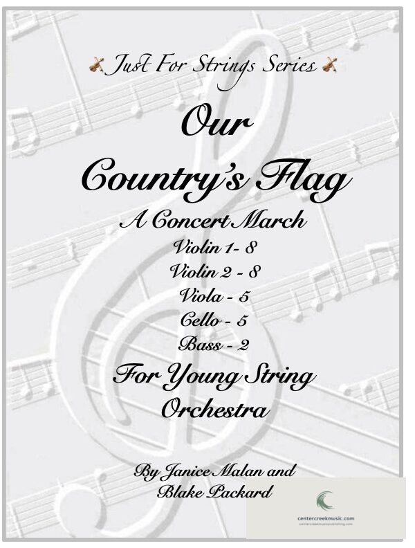 our country's flag for str orch multiple parts