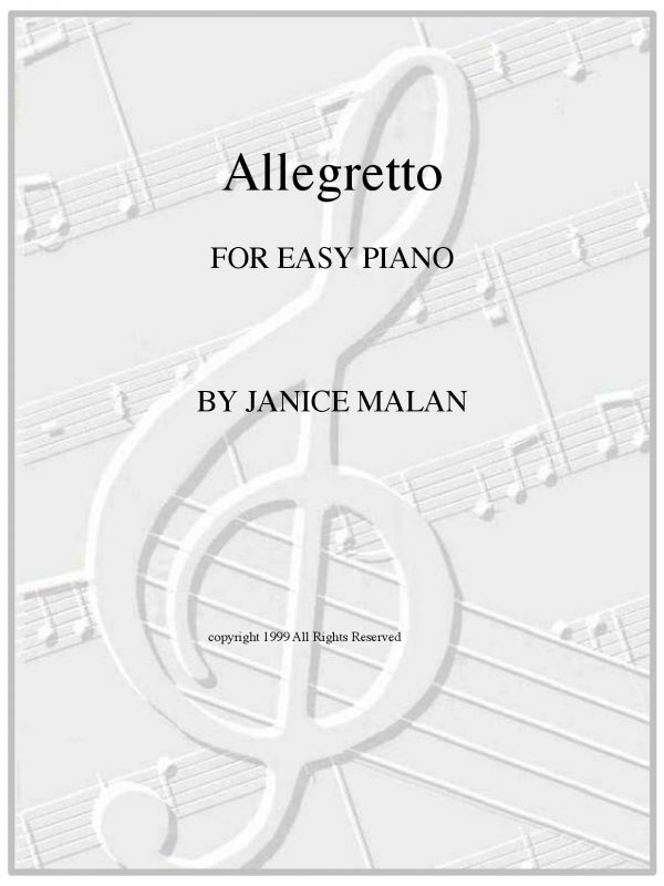 Allegretto  for piano-1