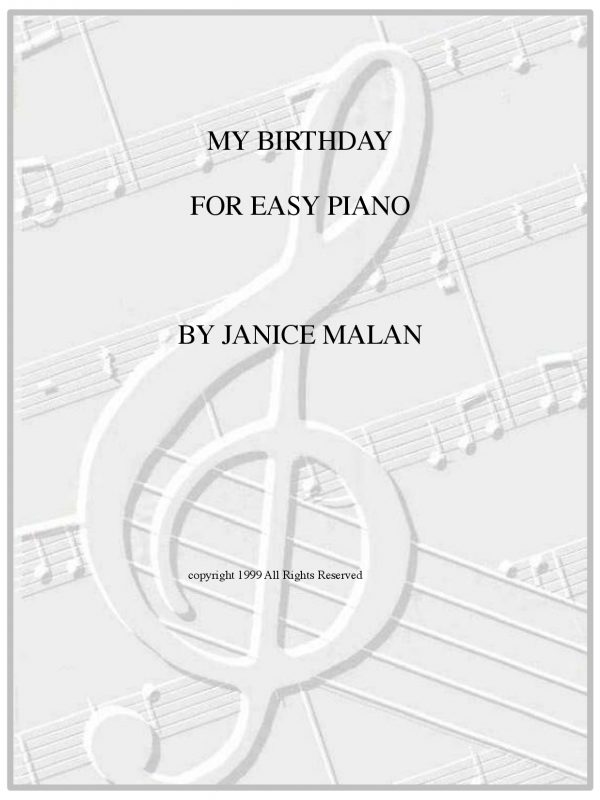 My Birthday for easy piano-1