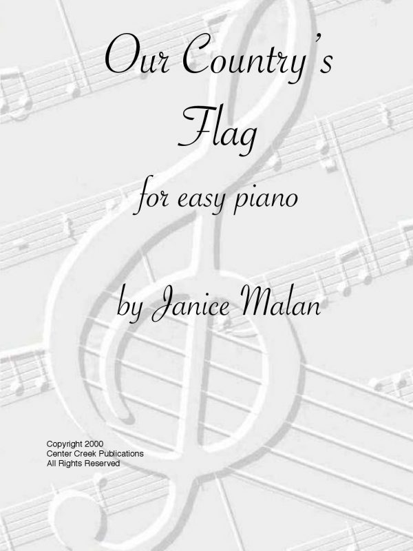 My Country's Flag for easy piano-1