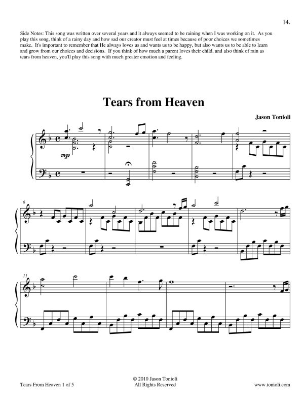 Tears From Heaven Page 1