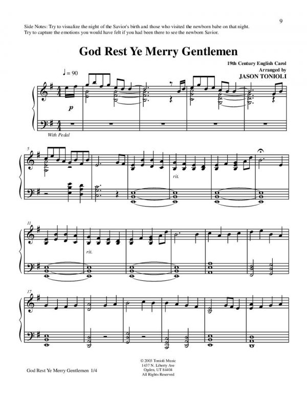 God Rest Ye Merry Gentlemen - Page1