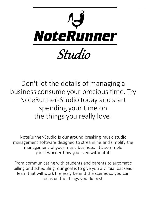 NoteRunner Studio - Preview Image 2018